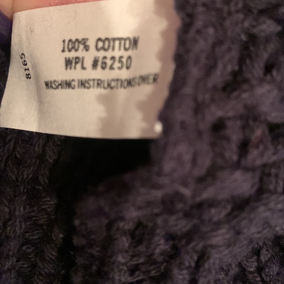 Vintage RARE rrrrruss sweater vest New With TAGS!!!! Small Navy 100%cotton - Picture 6 of 9